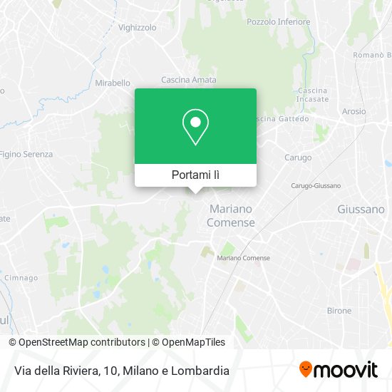 Mappa Via della Riviera, 10