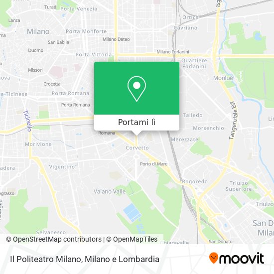 Mappa Il Politeatro Milano
