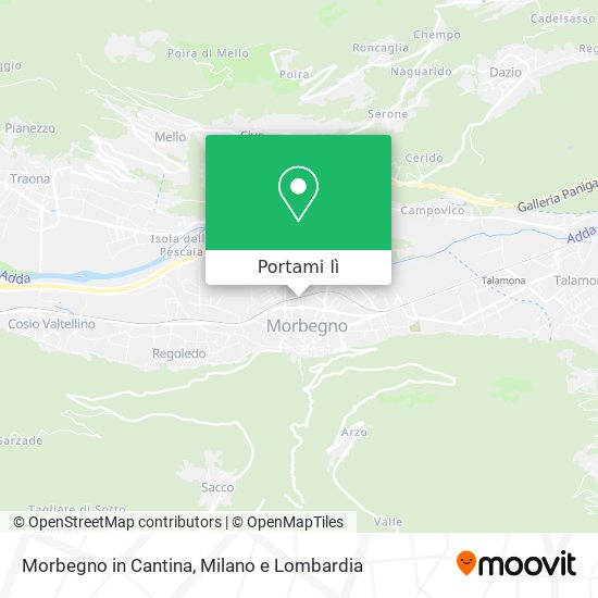 Mappa Morbegno in Cantina