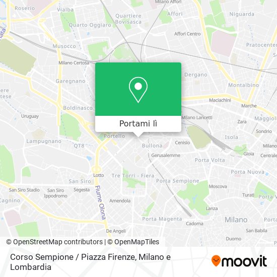 Mappa Corso Sempione / Piazza Firenze