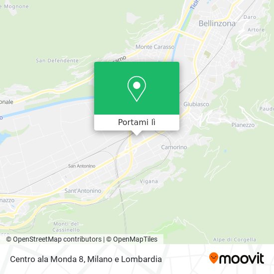 Mappa Centro ala Monda 8