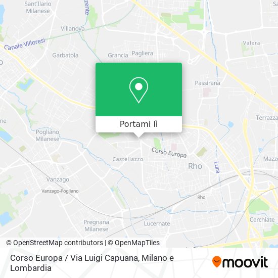 Mappa Corso Europa / Via Luigi Capuana