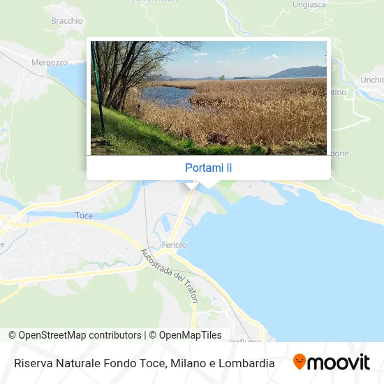 Mappa Riserva Naturale Fondo Toce