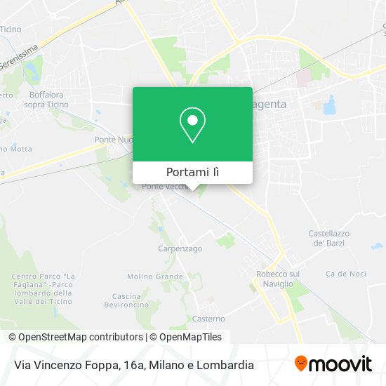 Mappa Via Vincenzo Foppa, 16a