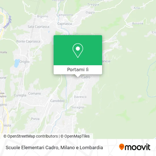 Mappa Scuole Elementari Cadro