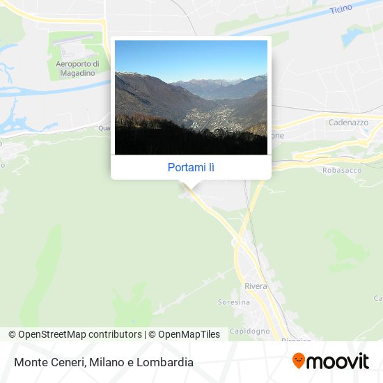 Mappa Monte Ceneri