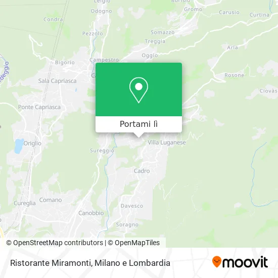 Mappa Ristorante Miramonti