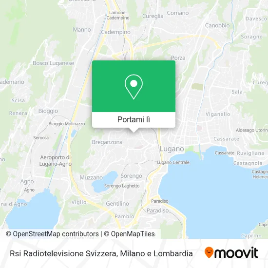 Mappa Rsi Radiotelevisione Svizzera