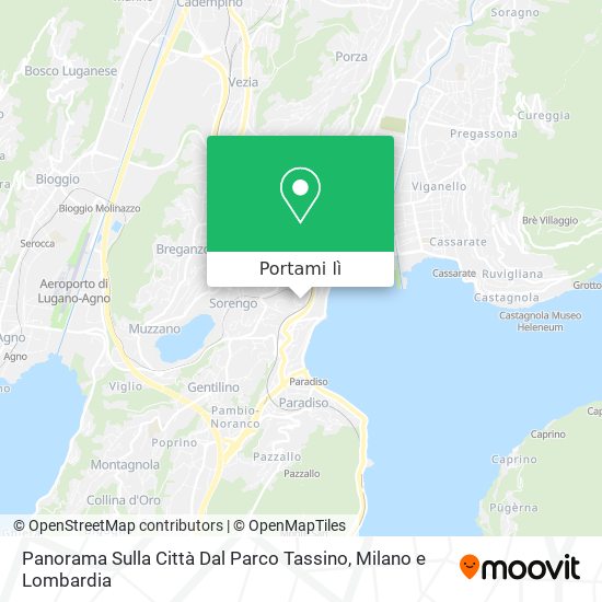 Mappa Panorama Sulla Città Dal Parco Tassino