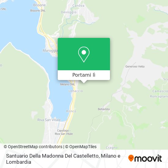 Mappa Santuario Della Madonna Del Castelletto