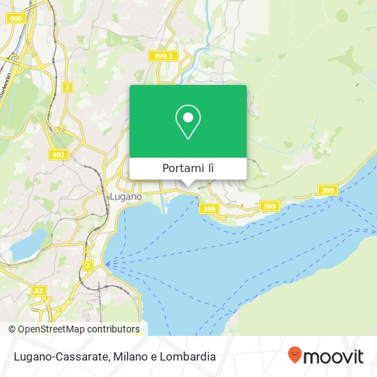 Mappa Lugano-Cassarate