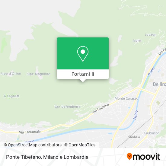 Mappa Ponte Tibetano