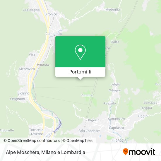 Mappa Alpe Moschera