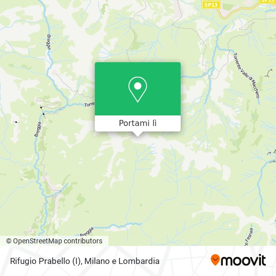 Mappa Rifugio Prabello (I)