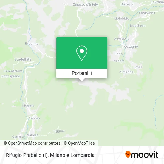 Mappa Rifugio Prabello (I)