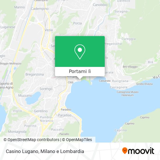 Mappa Casino Lugano