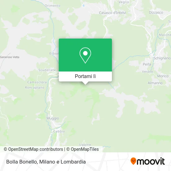 Mappa Bolla Bonello