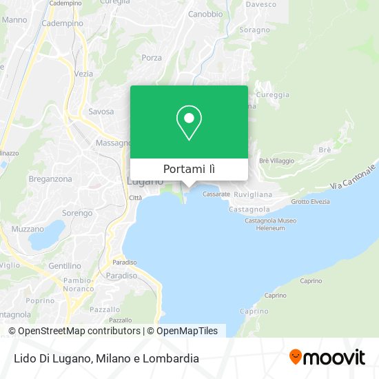 Mappa Lido Di Lugano