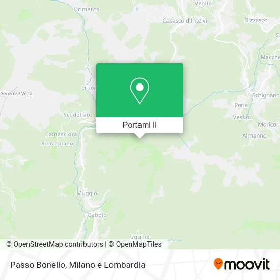 Mappa Passo Bonello