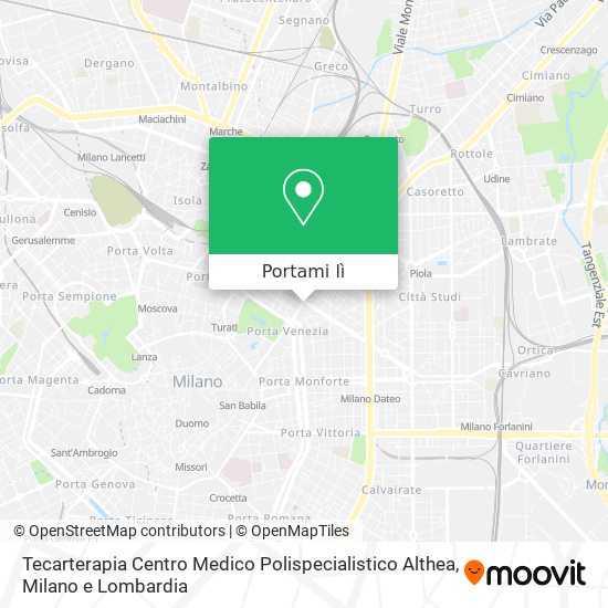 Mappa Tecarterapia Centro Medico Polispecialistico Althea
