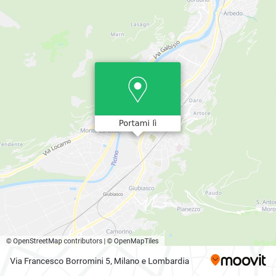 Mappa Via Francesco Borromini 5