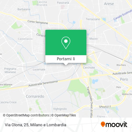 Mappa Via Olona, 25