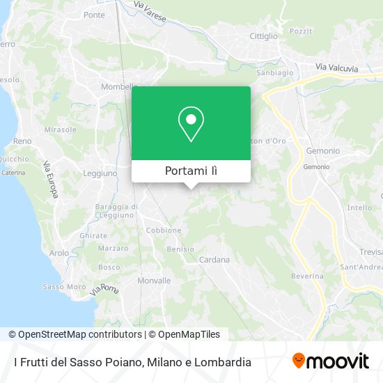 Mappa I Frutti del Sasso Poiano