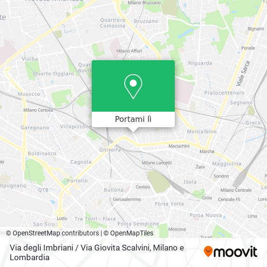 Mappa Via degli Imbriani / Via Giovita Scalvini