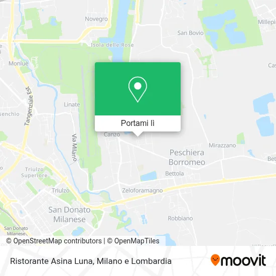 Mappa Ristorante Asina Luna