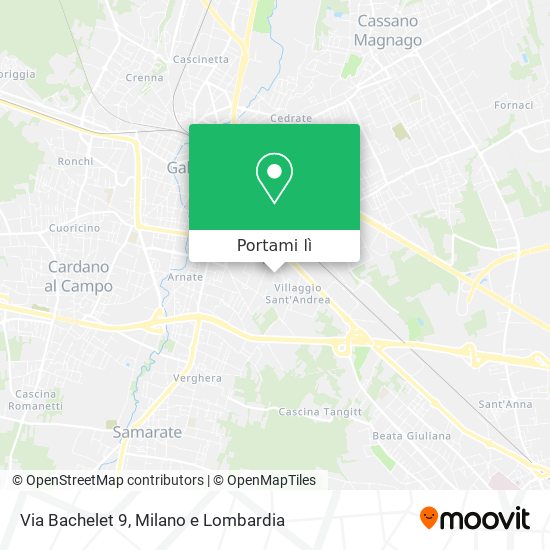 Mappa Via Bachelet 9