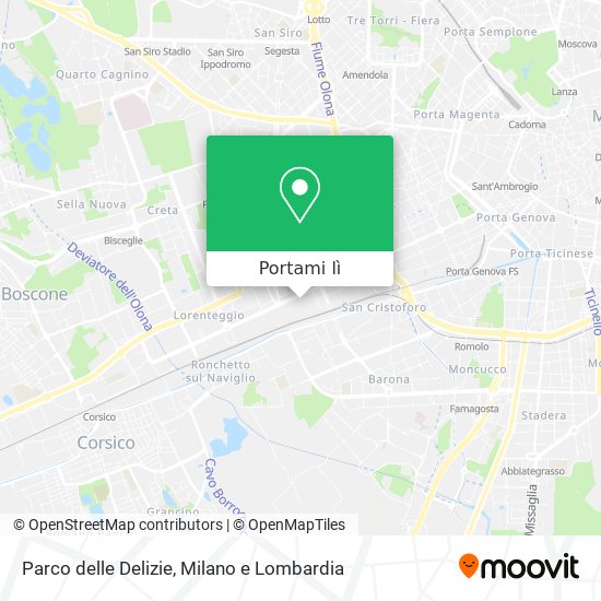 Mappa Parco delle Delizie