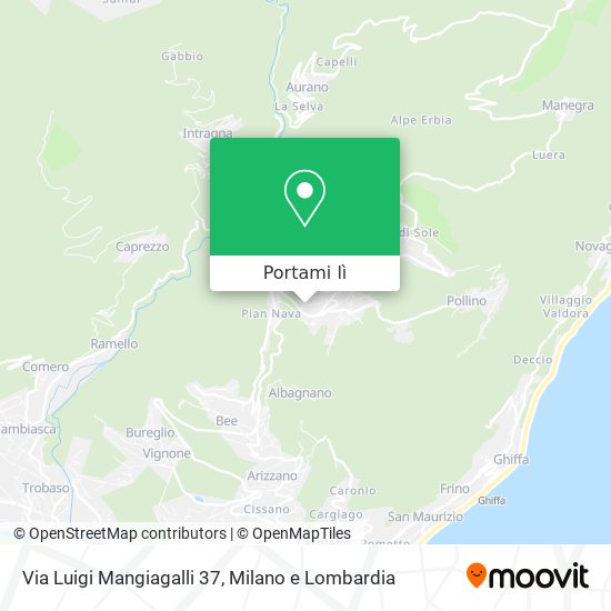 Mappa Via Luigi Mangiagalli 37