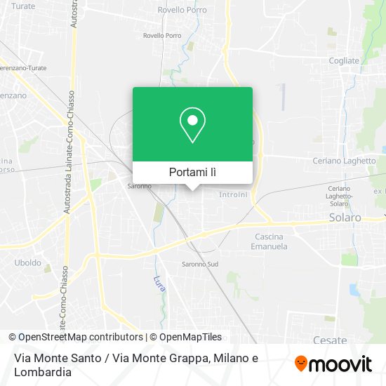 Mappa Via Monte Santo / Via Monte Grappa