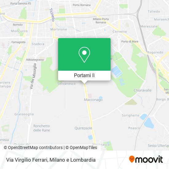 Mappa Via Virgilio Ferrari