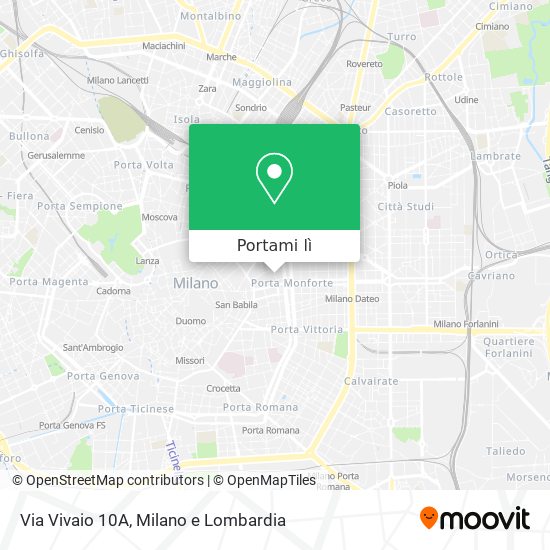 Mappa Via Vivaio 10A