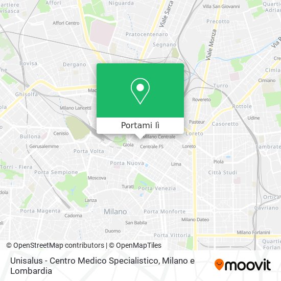 Mappa Unisalus - Centro Medico Specialistico