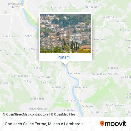 Mappa Godiasco Salice Terme