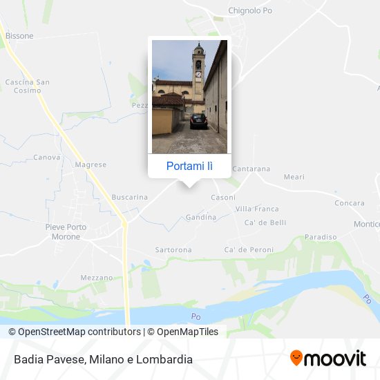 Mappa Badia Pavese