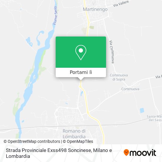 Mappa Strada Provinciale Exss498 Soncinese