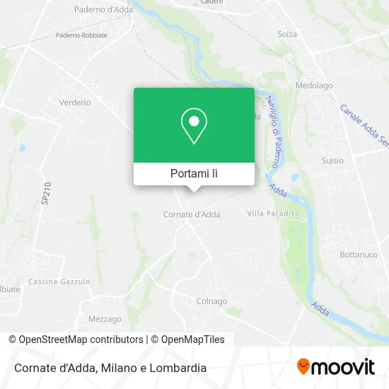 Mappa Cornate d'Adda