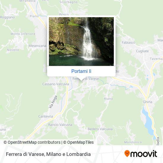 Mappa Ferrera di Varese