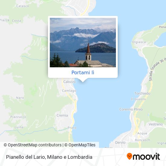 Mappa Pianello del Lario