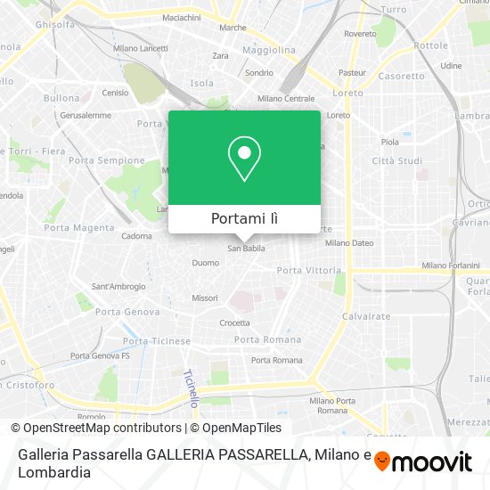 Mappa Galleria Passarella GALLERIA PASSARELLA