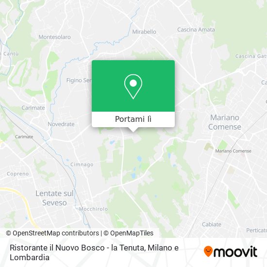 Mappa Ristorante il Nuovo Bosco - la Tenuta