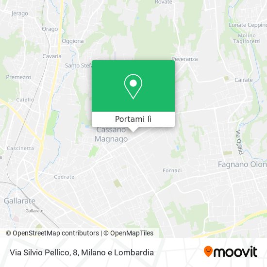 Mappa Via Silvio Pellico, 8