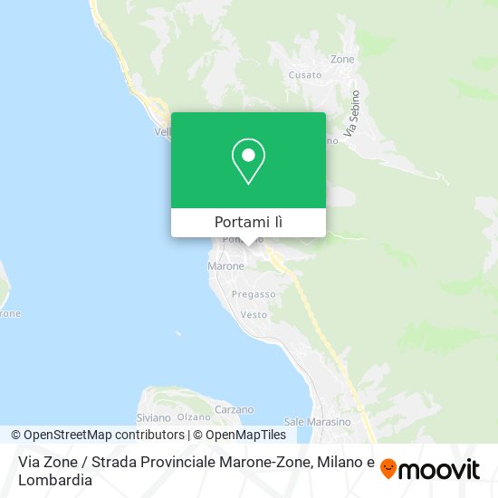 Mappa Via Zone / Strada Provinciale Marone-Zone