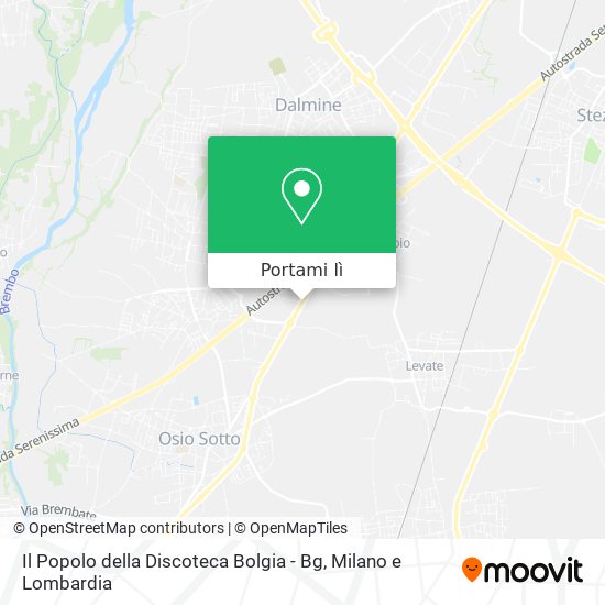 Mappa Il Popolo della Discoteca Bolgia - Bg