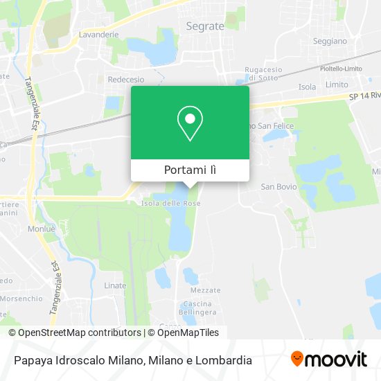 Mappa Papaya Idroscalo Milano