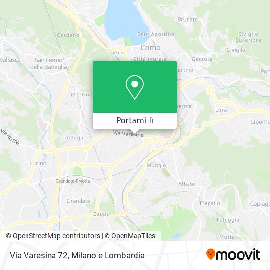Mappa Via Varesina  72
