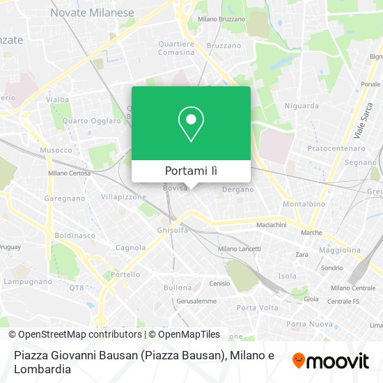 Mappa Piazza Giovanni Bausan (Piazza Bausan)